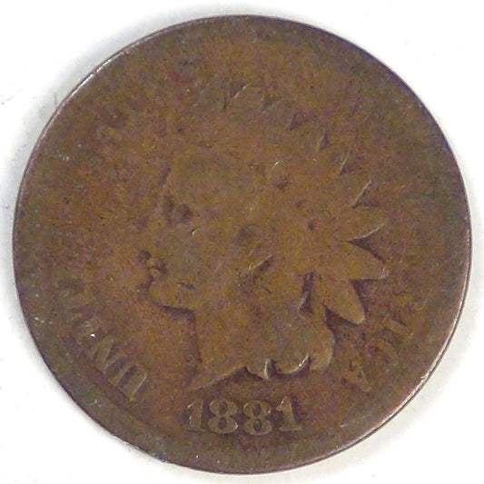 1881 Indian Head Cent, AG-3