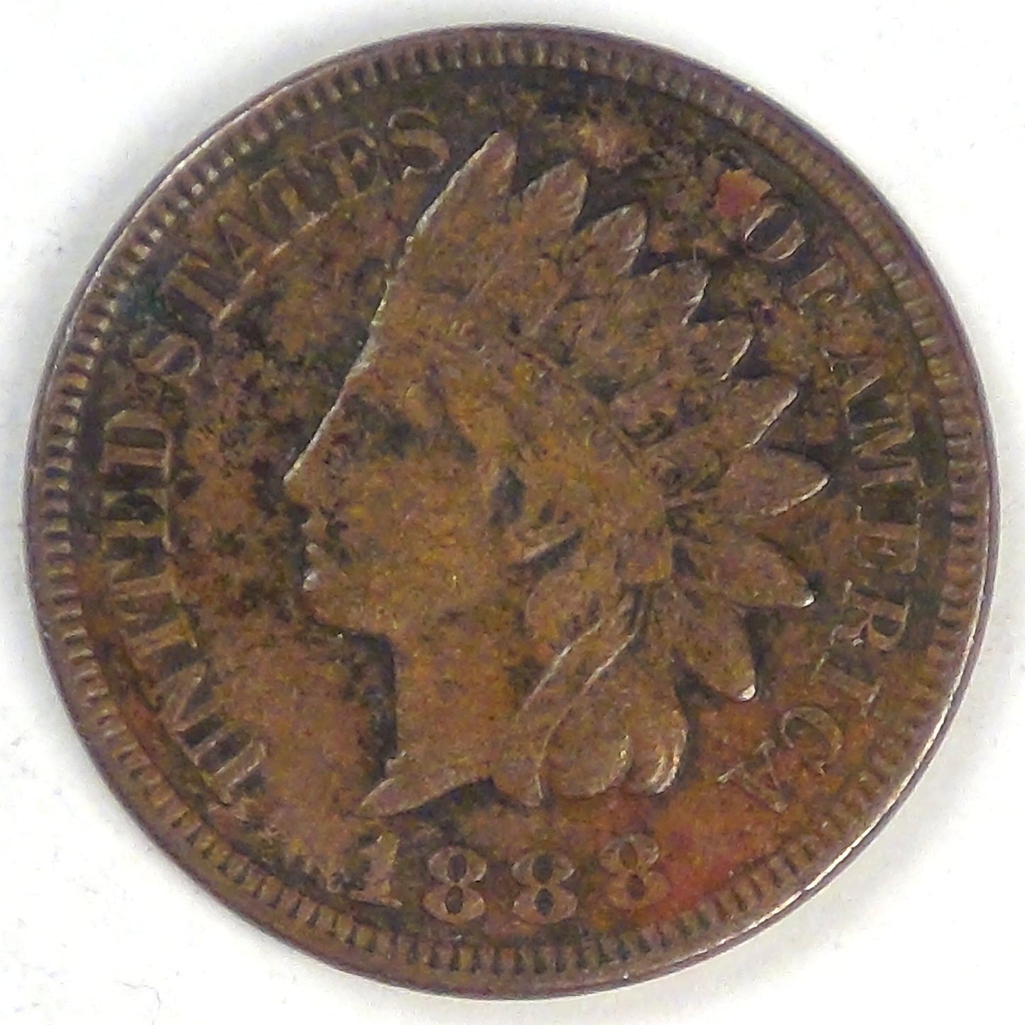 1888 Indian Head Cent, VF details
