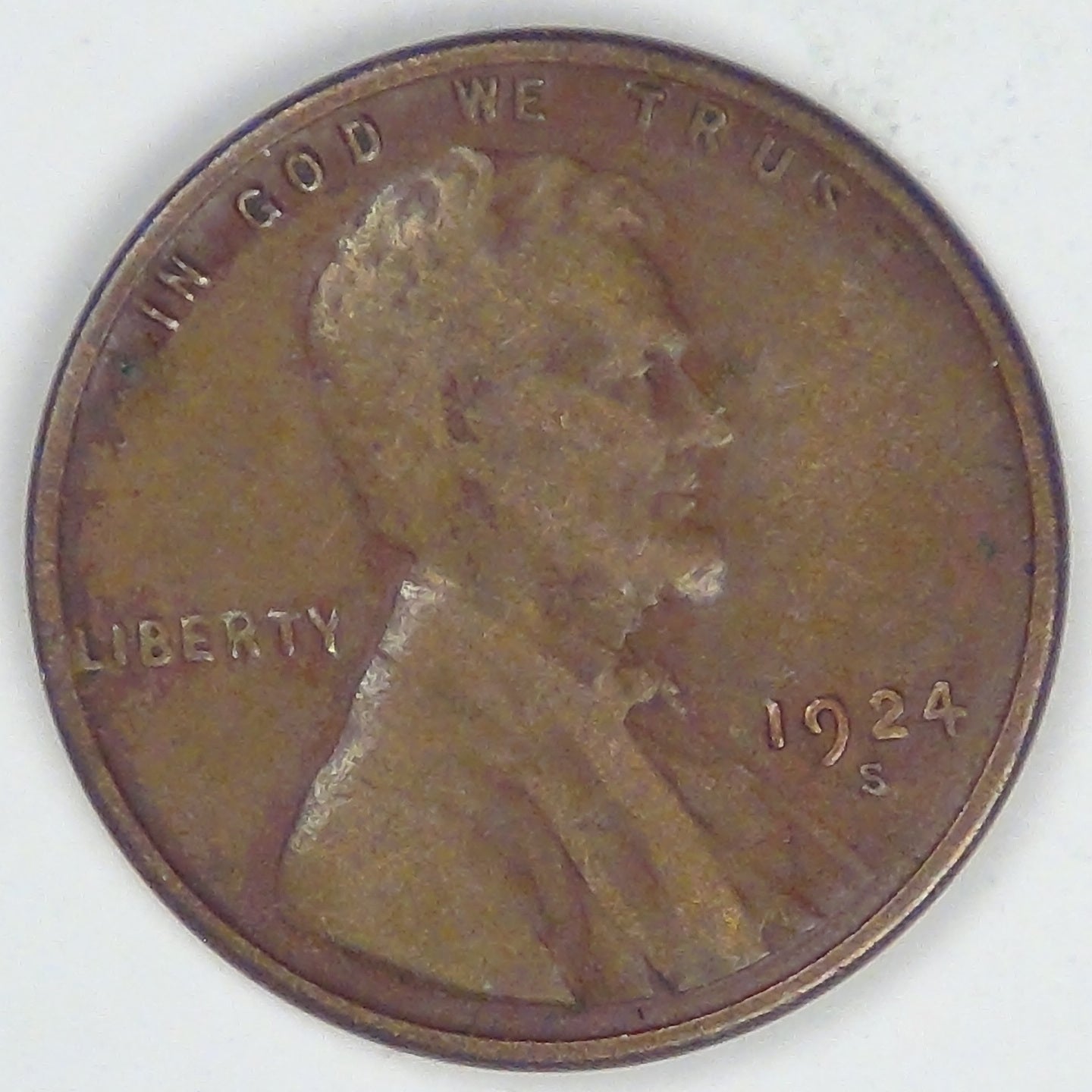 1924-S Lincoln Cent, F-15