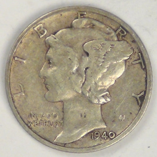 1940-S Mercury Dime, VF-20