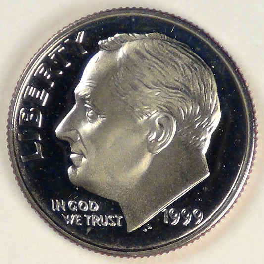 1999-S Roosevelt Dime, Gem Proof DCAM