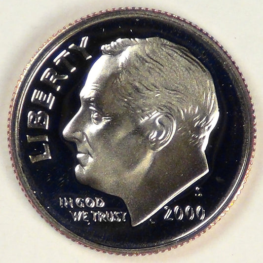 2000-S Roosevelt Dime, Gem Proof DCAM