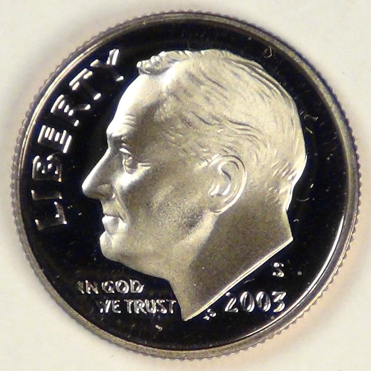 2003-S Roosevelt Dime, Gem Proof DCAM
