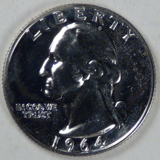 1964 Silver Washington Quarter, Gem Proof