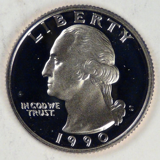 1990-S Washington Quarter, Gem Proof DCAM