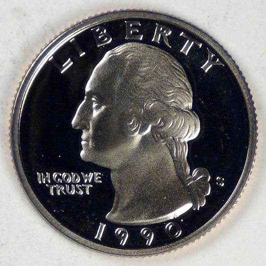 1990-S Washington Quarter, Gem Proof DCAM