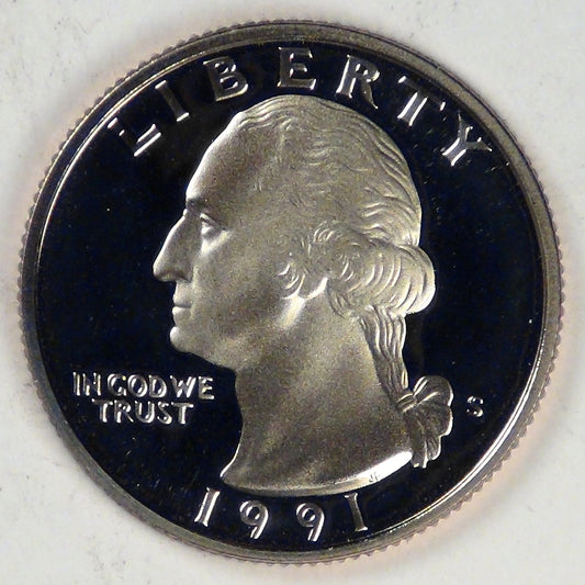 1991-S Washington Quarter, Gem Proof DCAM