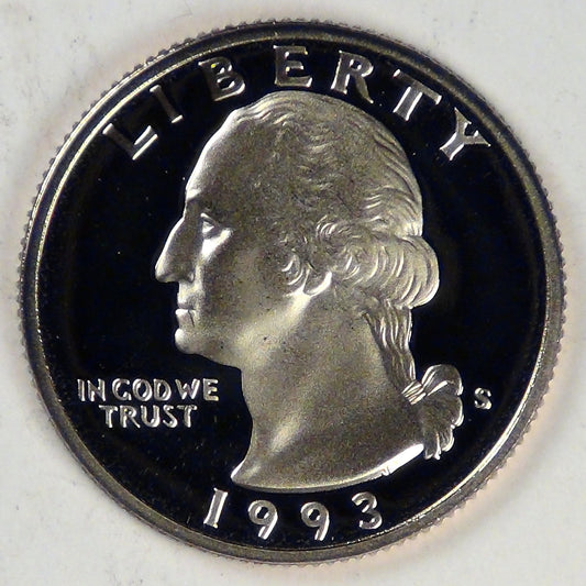1993-S Washington Quarter, Gem Proof DCAM