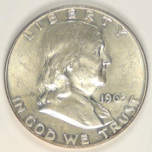 1963-D Franklin Half Dollar, MS-62