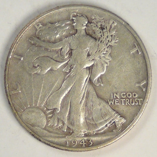 1943 Liberty Walking Half Dollar, VF-20