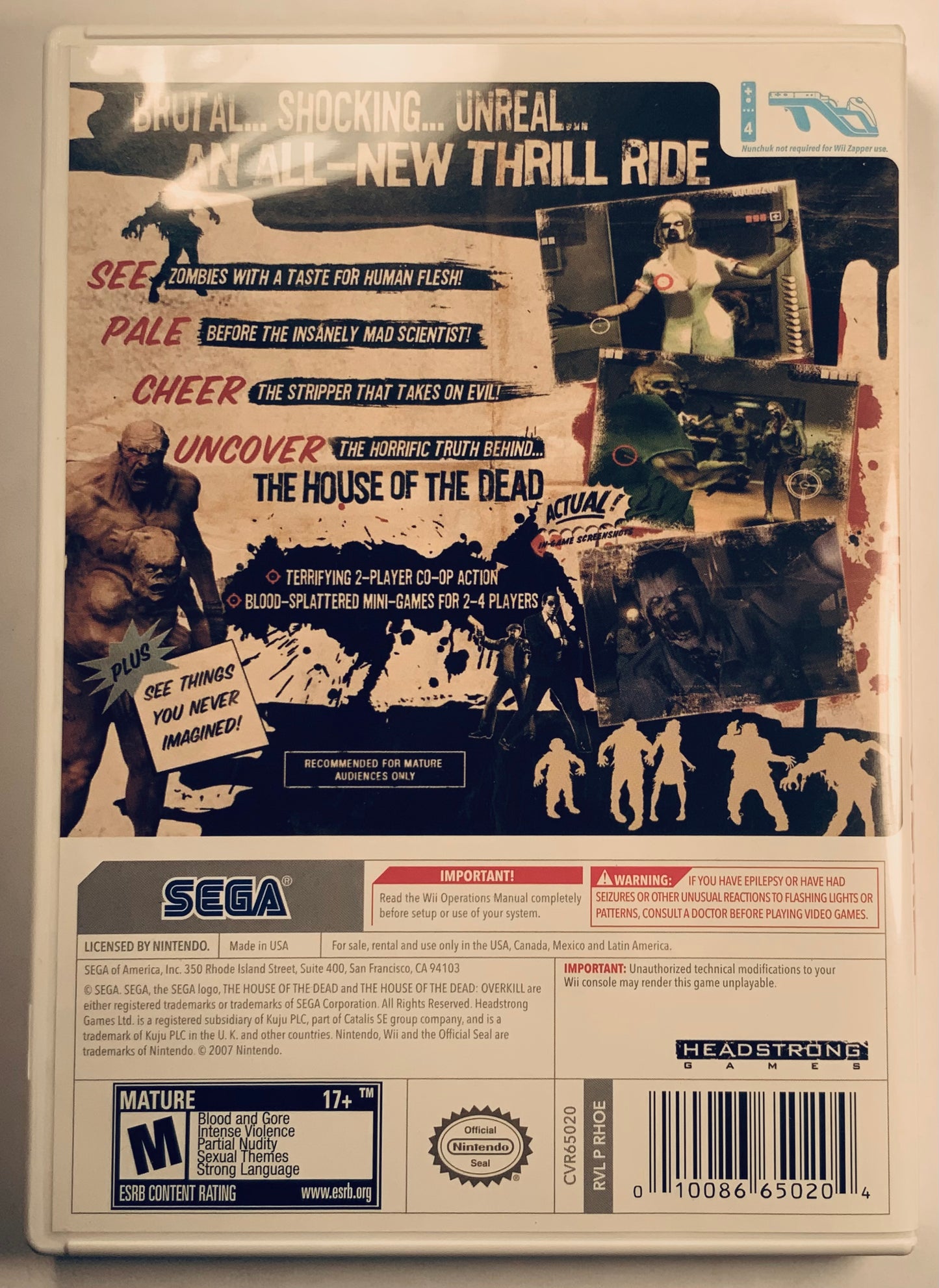 House of the Dead: Overkill for Wii