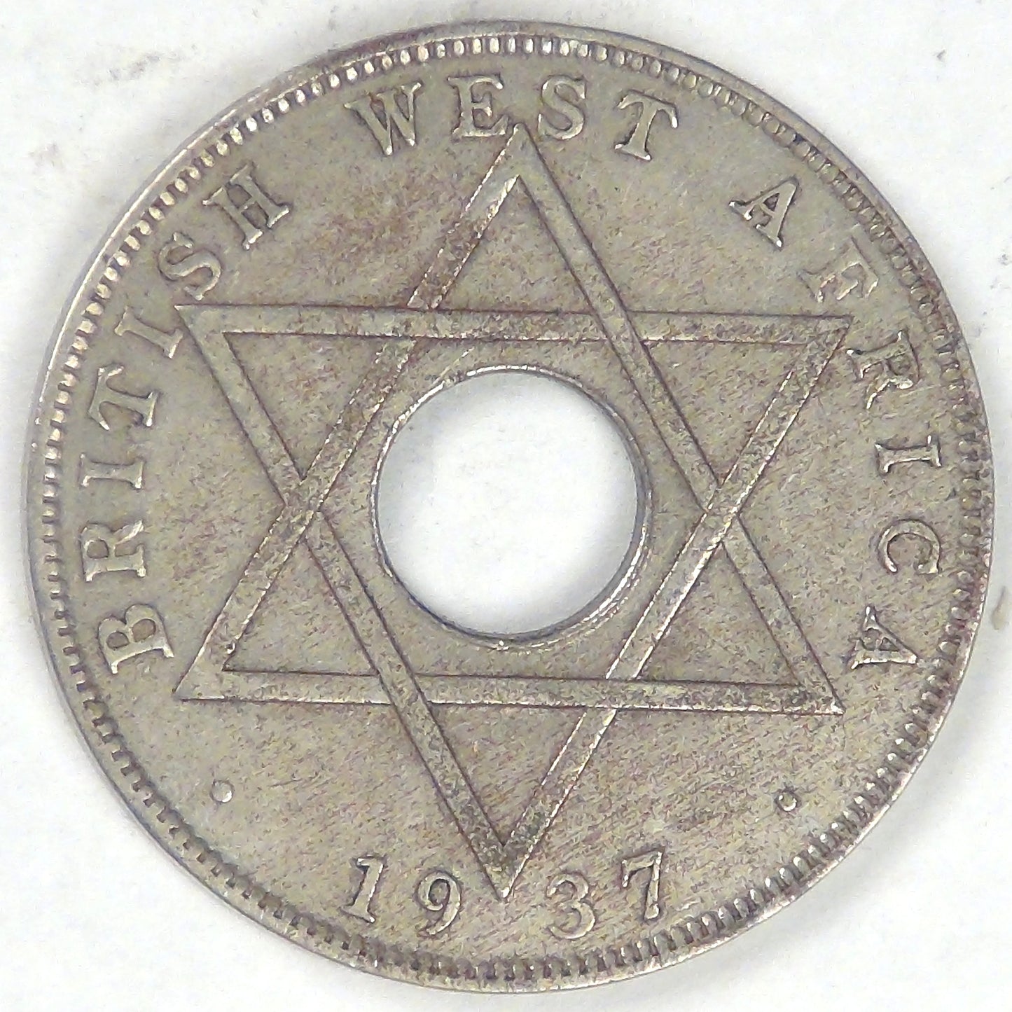BRITISH WEST AFRICA - Colonies, George VI, 1937 KN, ½ Penny, Very Fine +