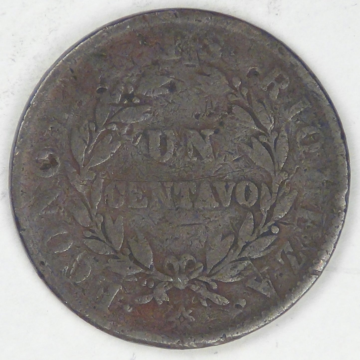 CHILE - Republic, 1853, Centavo, Fine