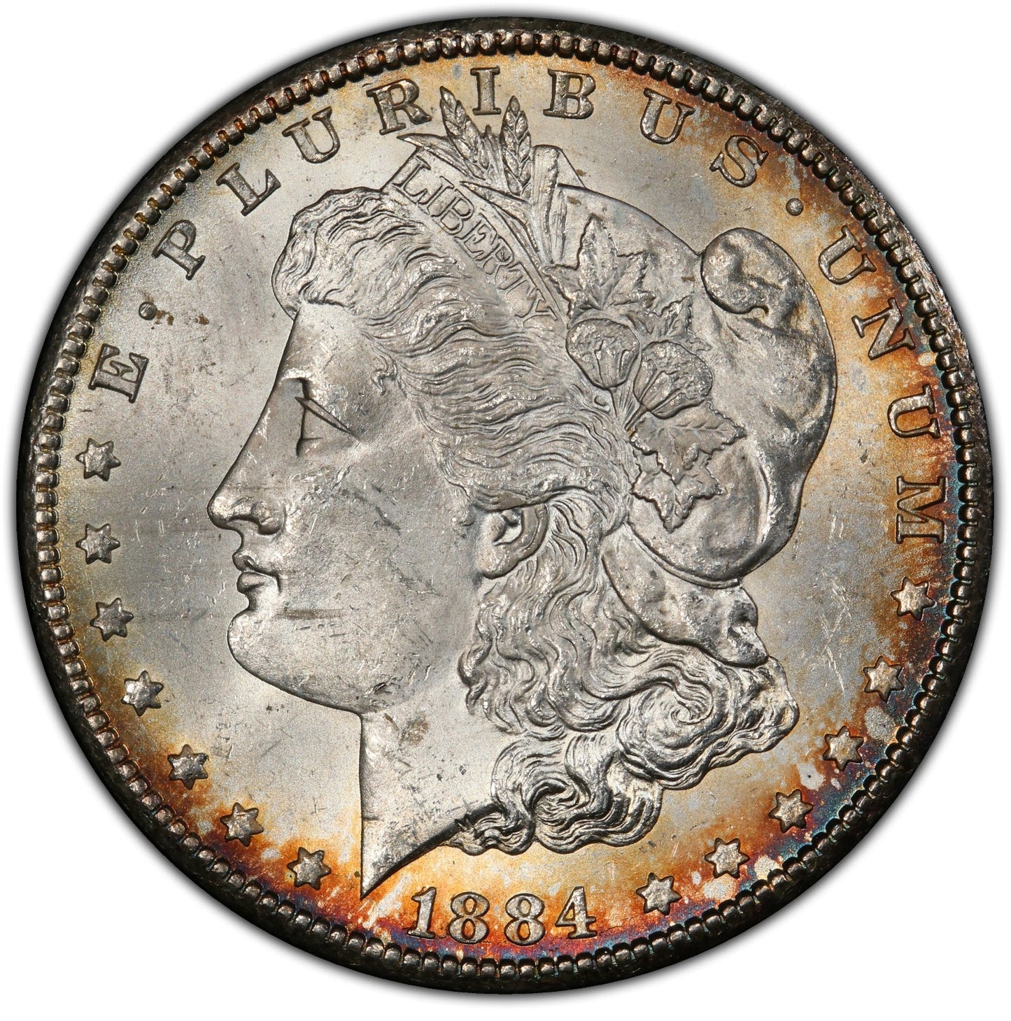 1884-CC Morgan Dollar, MS-63 PCGS