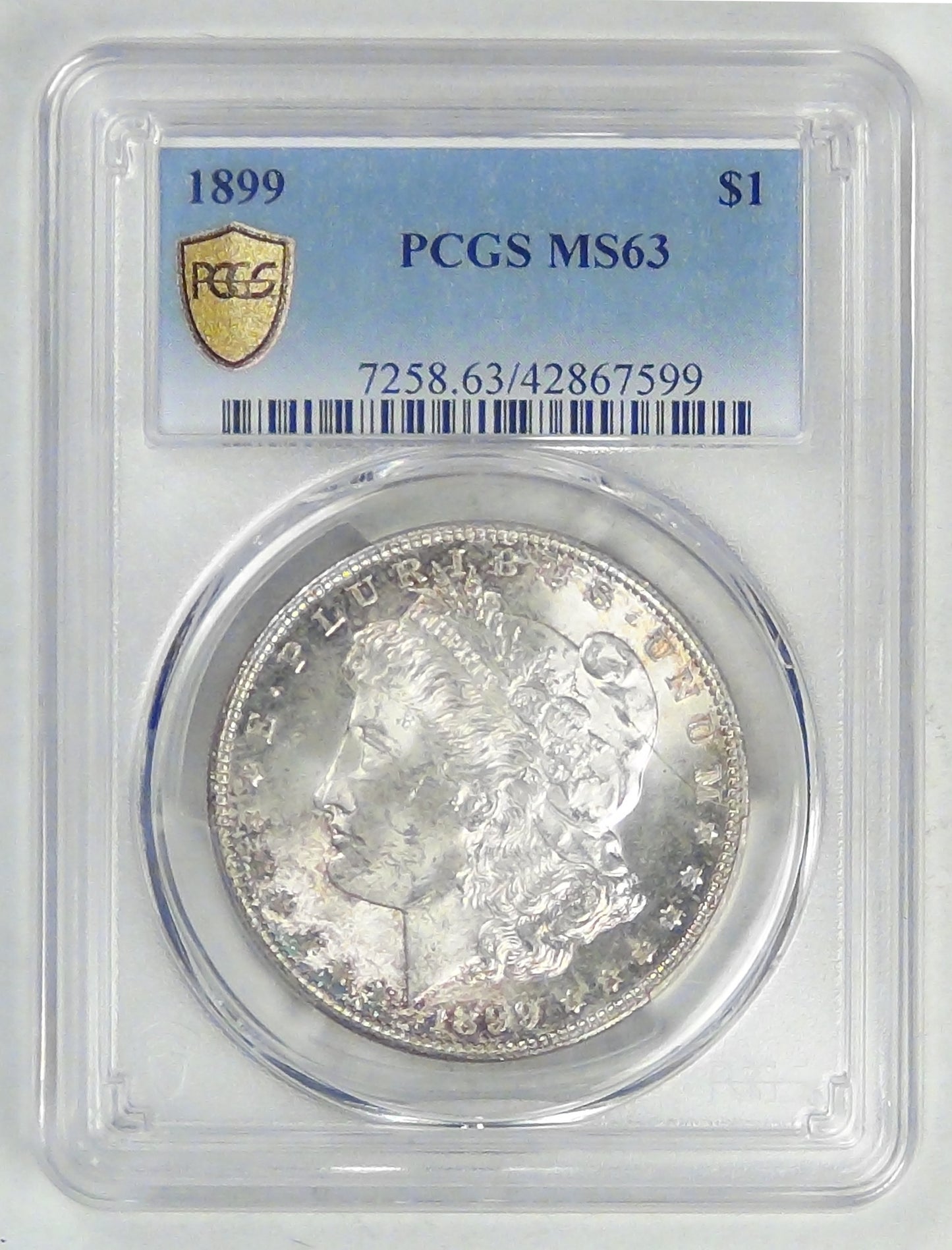 1899 Morgan Dollar, MS-63 PCGS