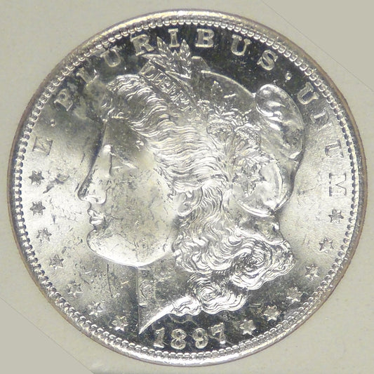 1897-S Morgan Dollar, MS-63 in SGS holder