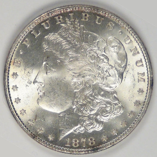 1878 Morgan Dollar 7TF Rev of 78, MS-62