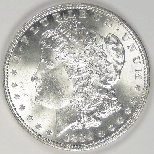 1884 Morgan Dollar, MS63+
