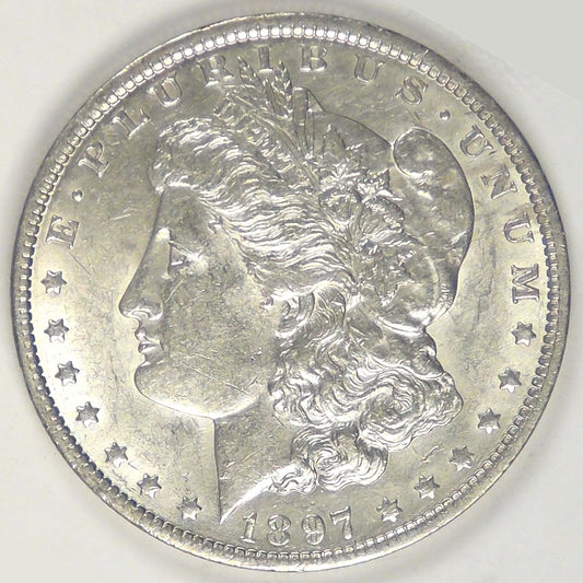 1897-O Morgan Dollar, AU+ details