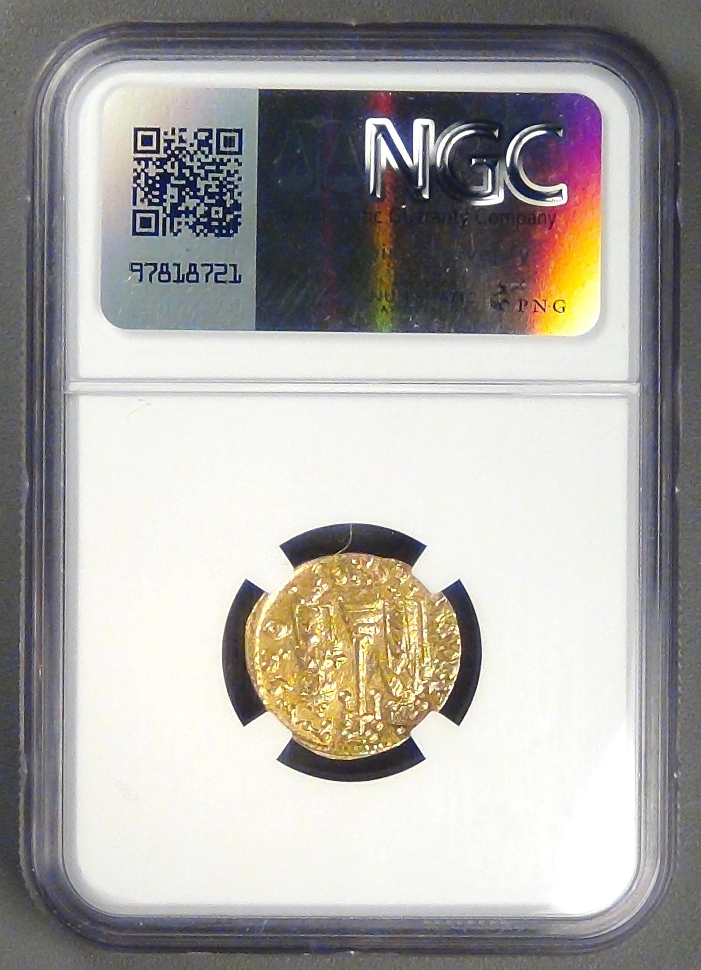 BYZANTINE EMPIRE, Constans II and Constantine IV (654-668 AD), 661-663 AD, AV Solidus, graded AU by NGC