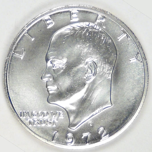 1972-S Eisenhower Silver Dollar, MS-65