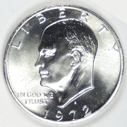 1972-S Silver Eisenhower Dollar, MS-64+