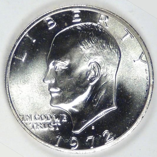 1972-S Silver Eisenhower Dollar, MS-64+