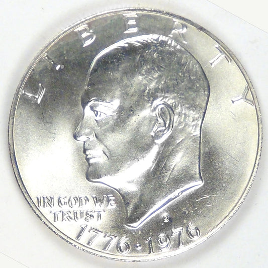 1976-S Eisenhower Silver Dollar, MS-66