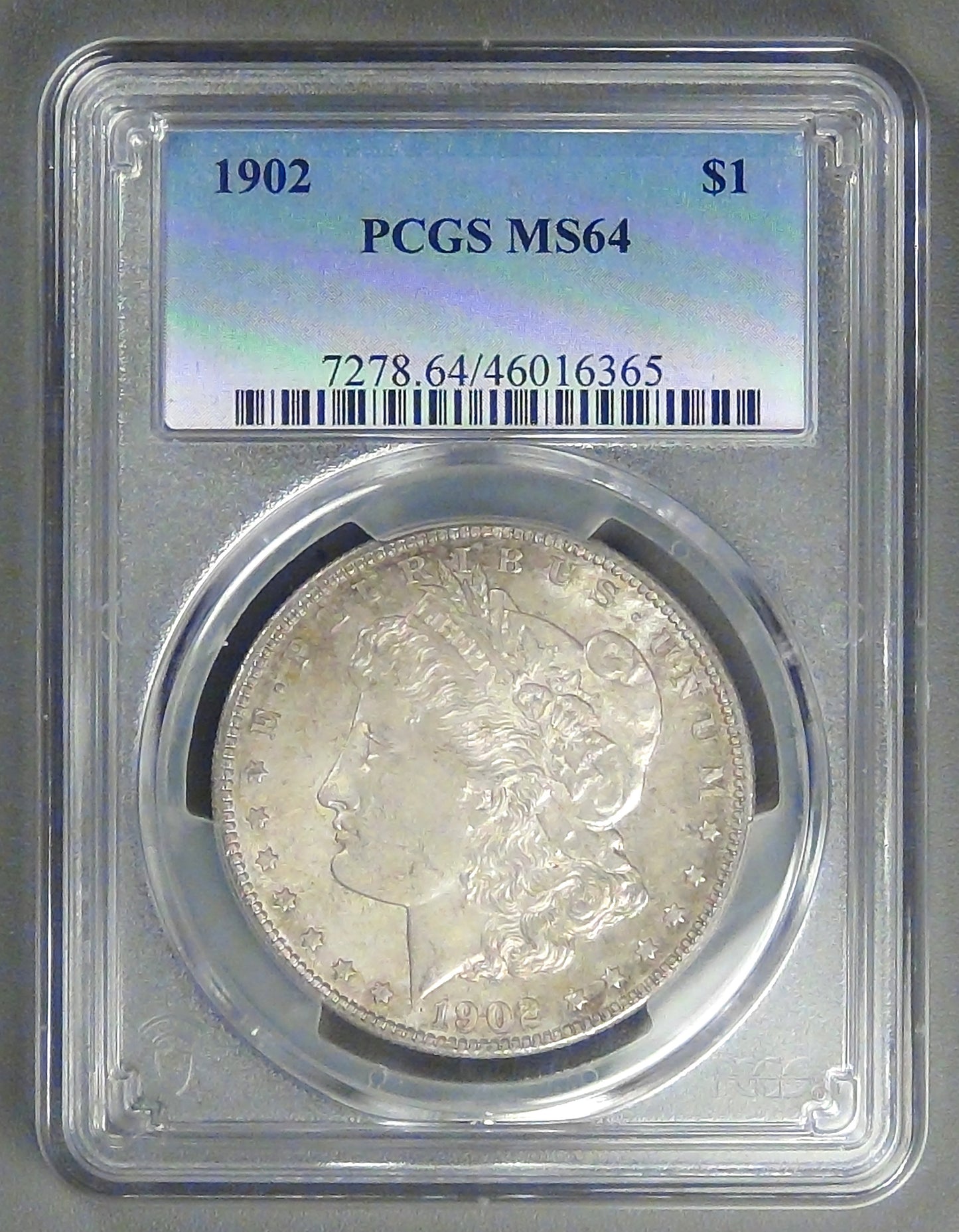 1902 Morgan Dollar, MS-64 PCGS