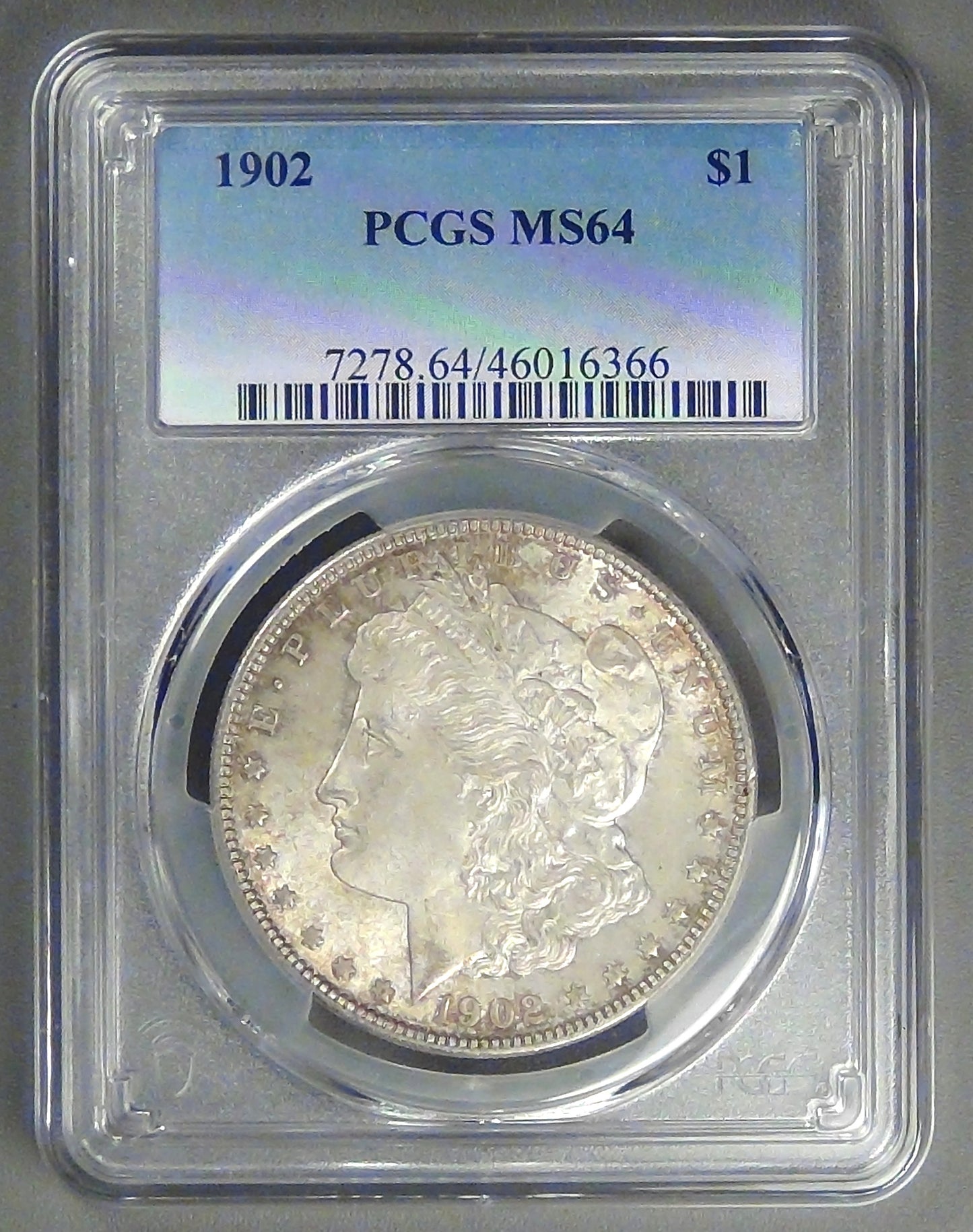 1902 Morgan Dollar, MS-64 PCGS