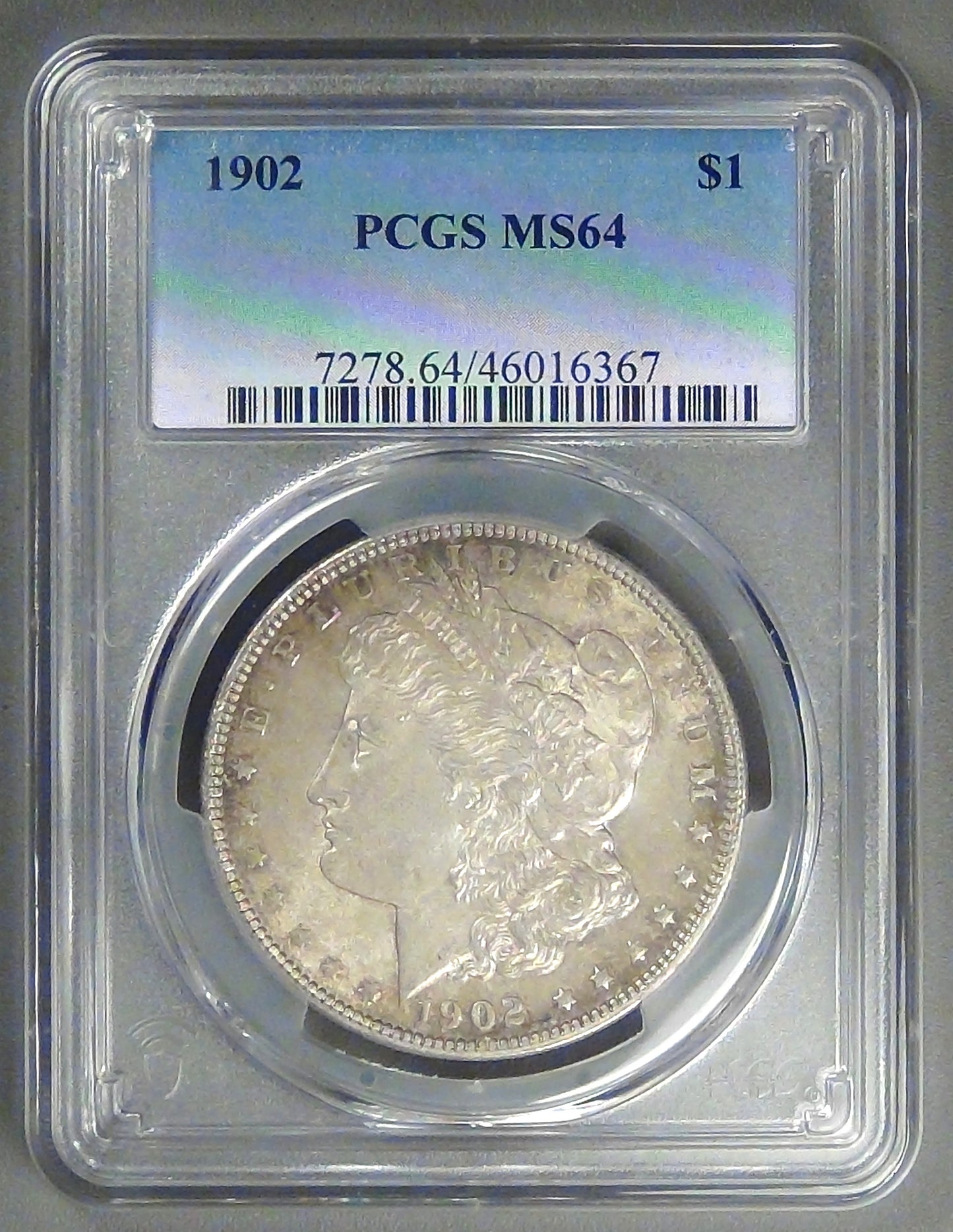 1902 Morgan Dollar, MS-64 PCGS