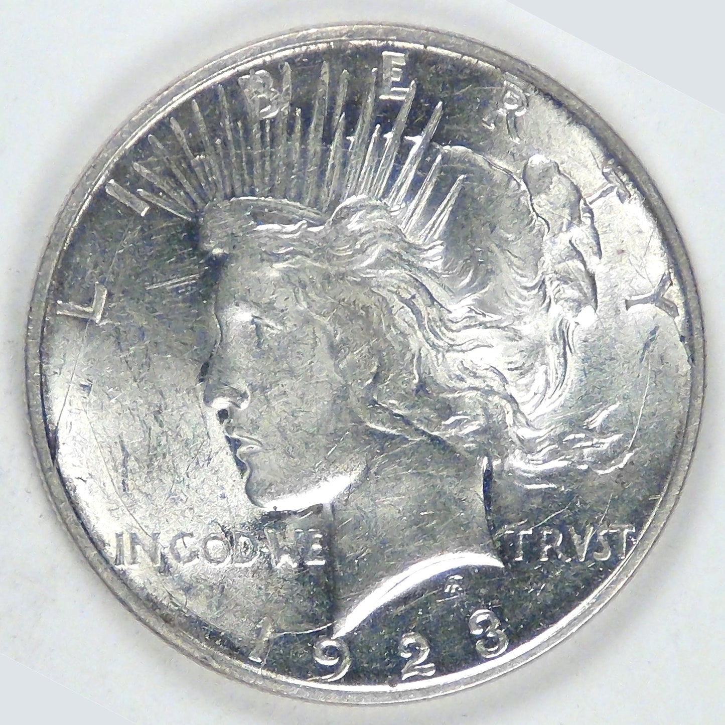 1923-D Peace Dollar, Unc details