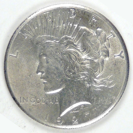 1927 Peace Dollar, Unc details