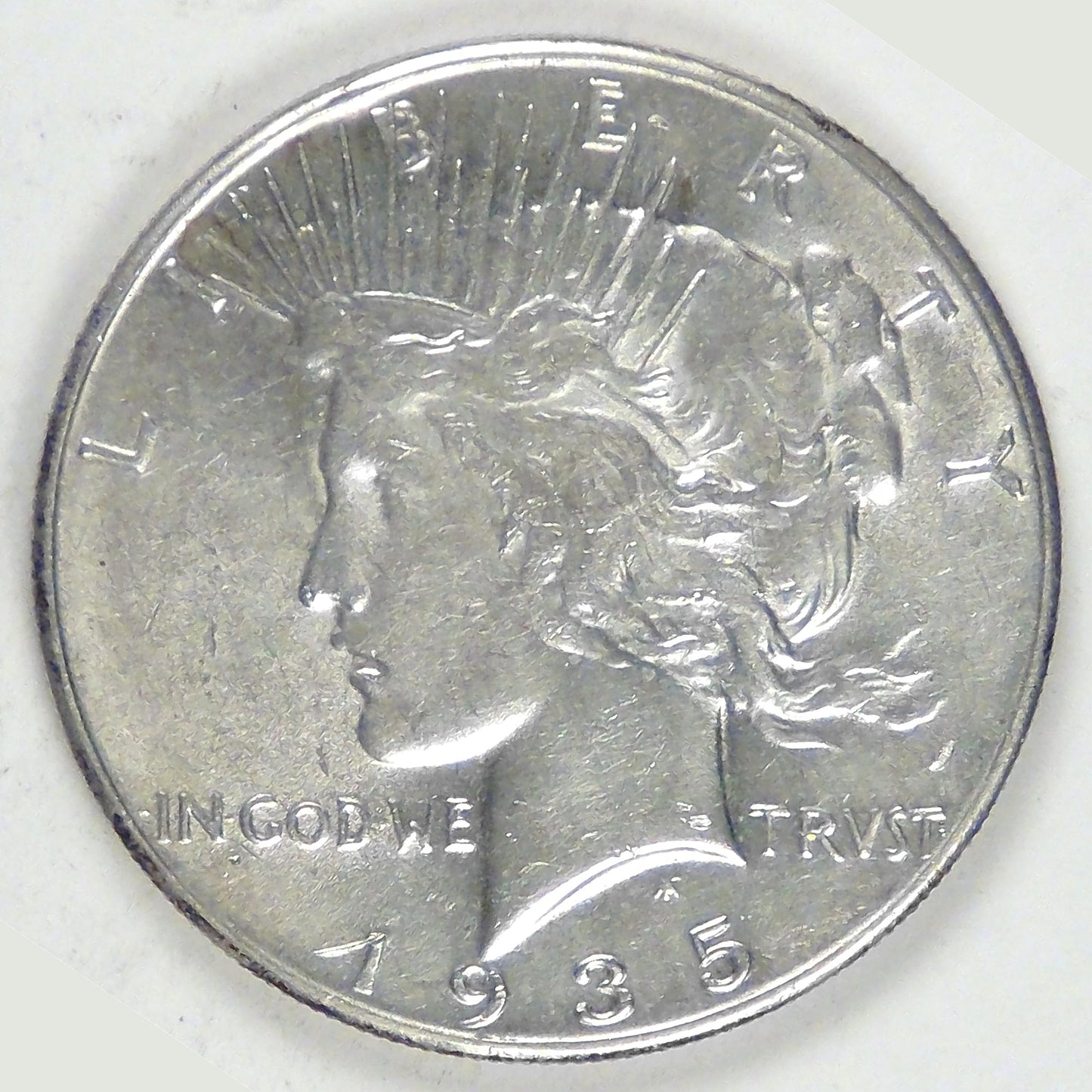 1935 Peace Dollar, MS details