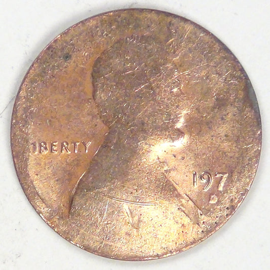 1971-D Lincoln Cent, Error: Split Planchet