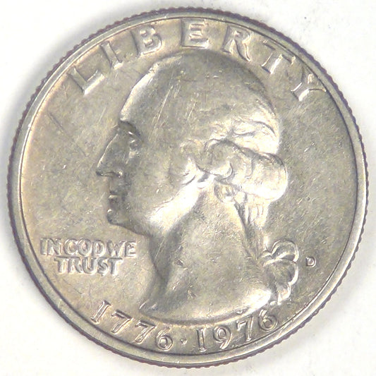 1976-D Washington Quarter, Error: DDO, EF-40