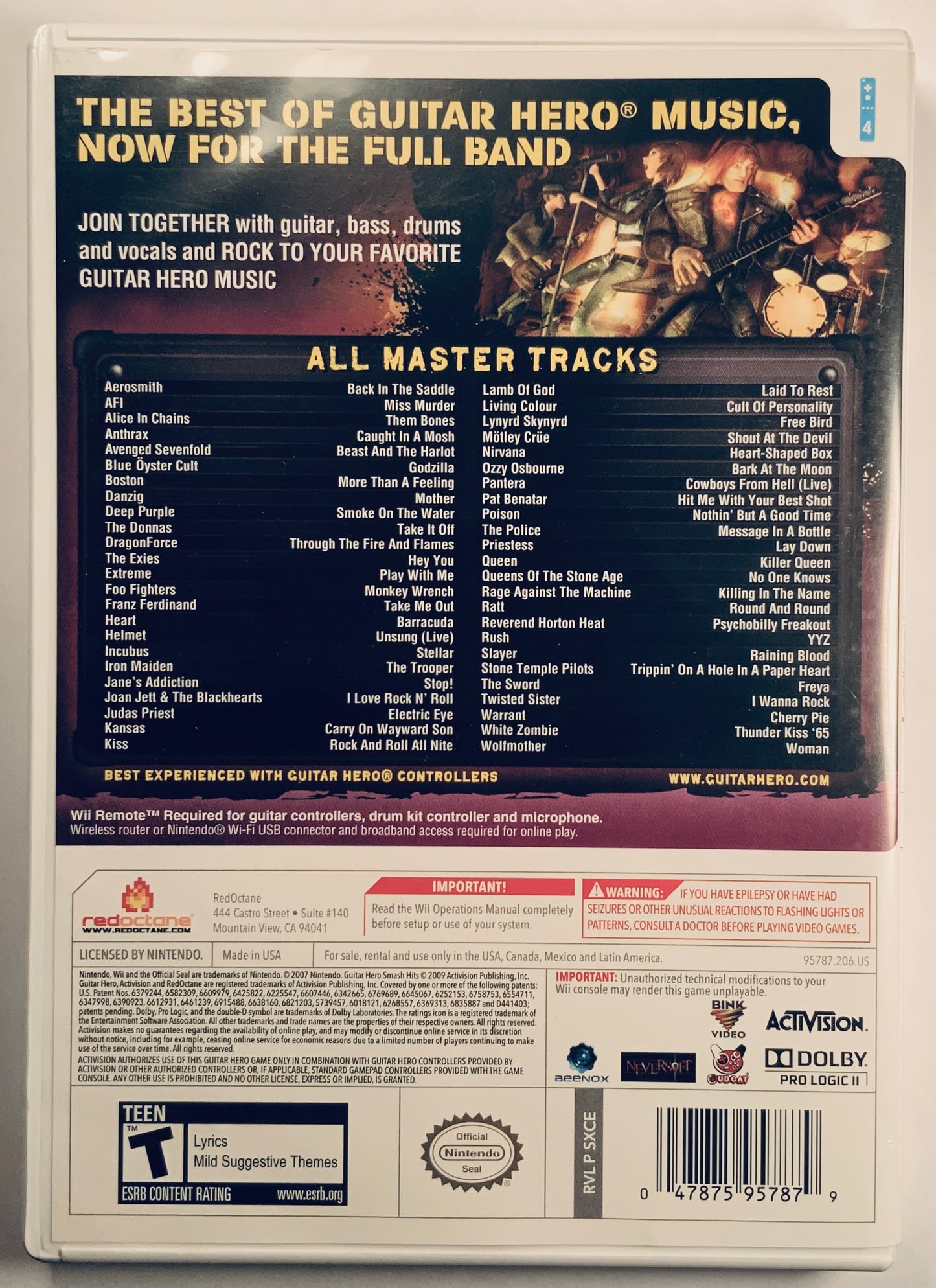 Guitar Hero: Smash Hits for Wii (game only)