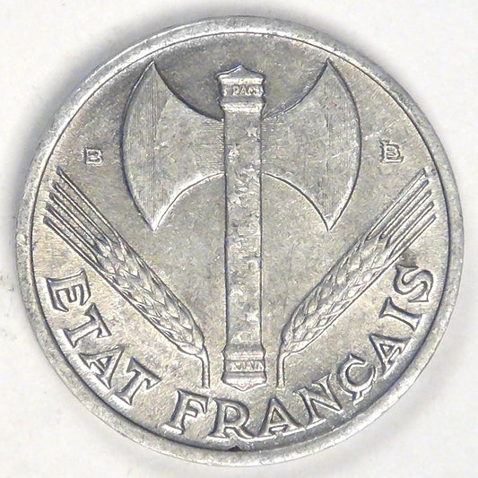 FRANCE - Vichy State, 1944 B, 50 Centimes, Choice Almost Uncirculated