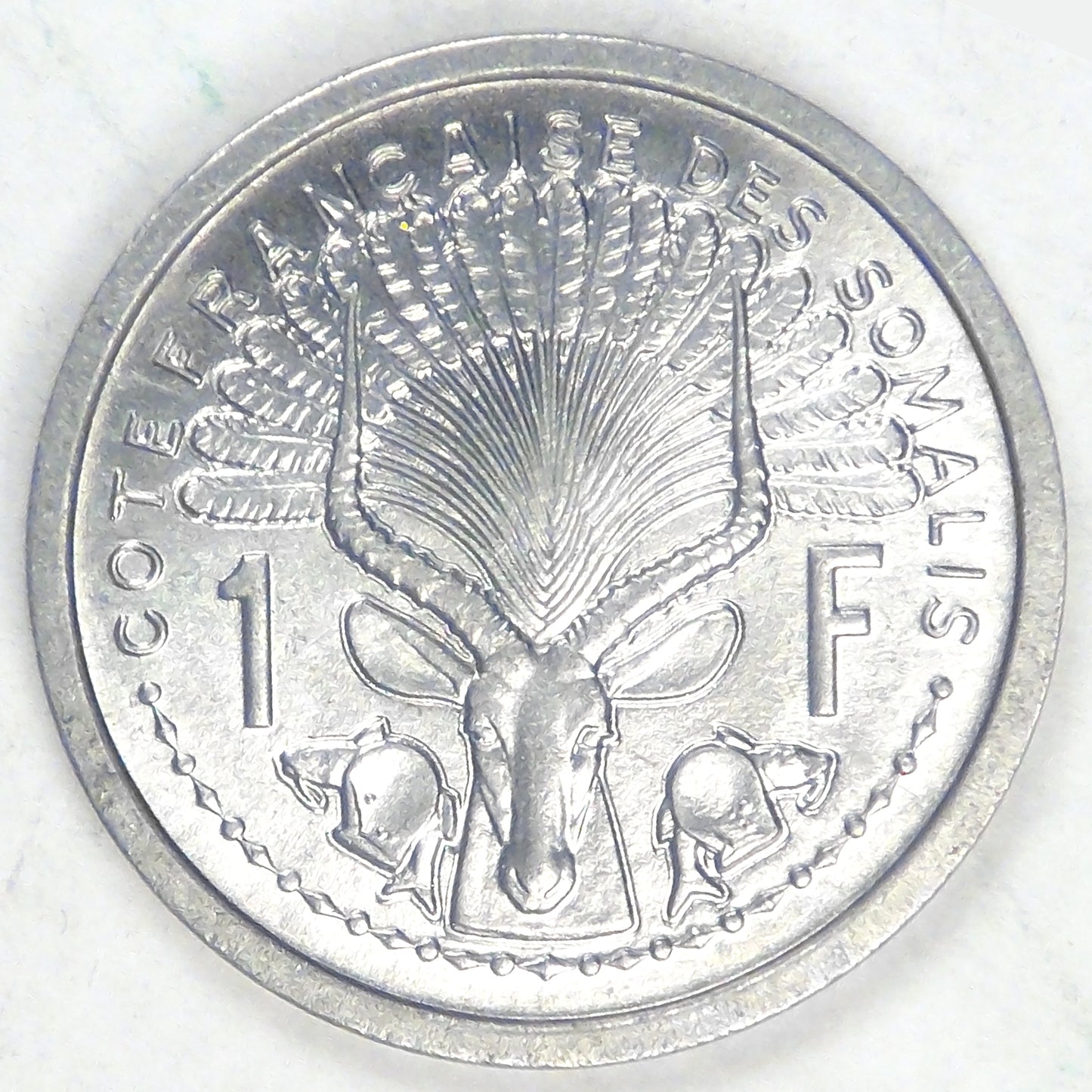 FRENCH SOMALILAND - French Territory, 1959 Franc, Choice BU