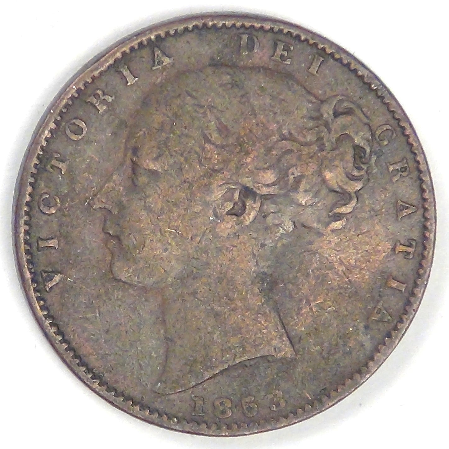 GREAT BRITAIN, Victoria, 1853 Farthing, Fine+