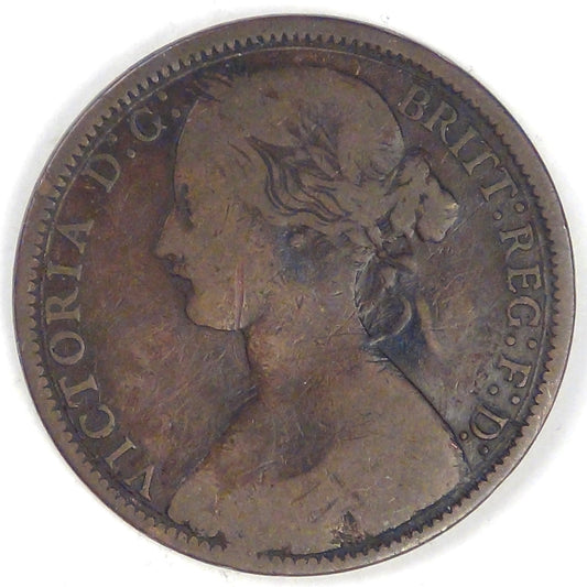 GREAT BRITAIN, Victoria, 1866, Penny, Fine