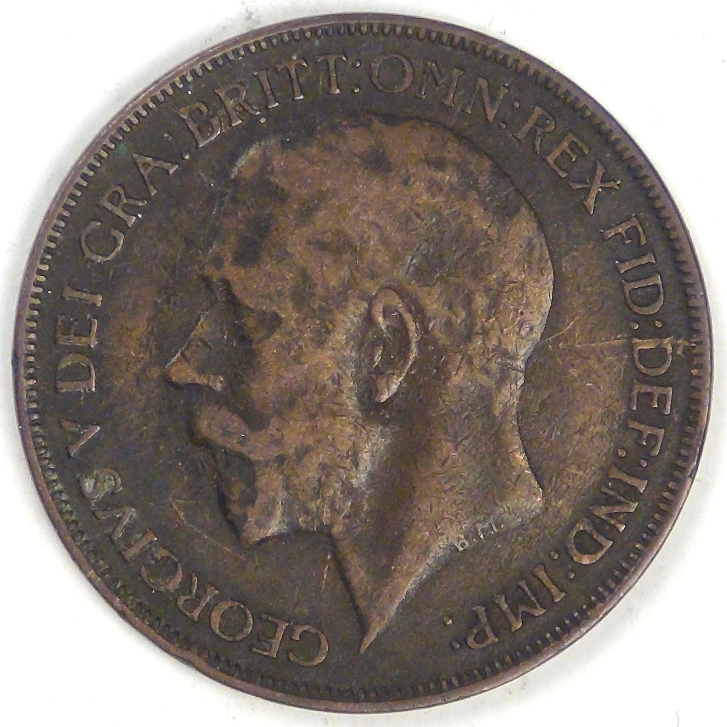 GREAT BRITAIN, George V, 1926, Penny, Fine+