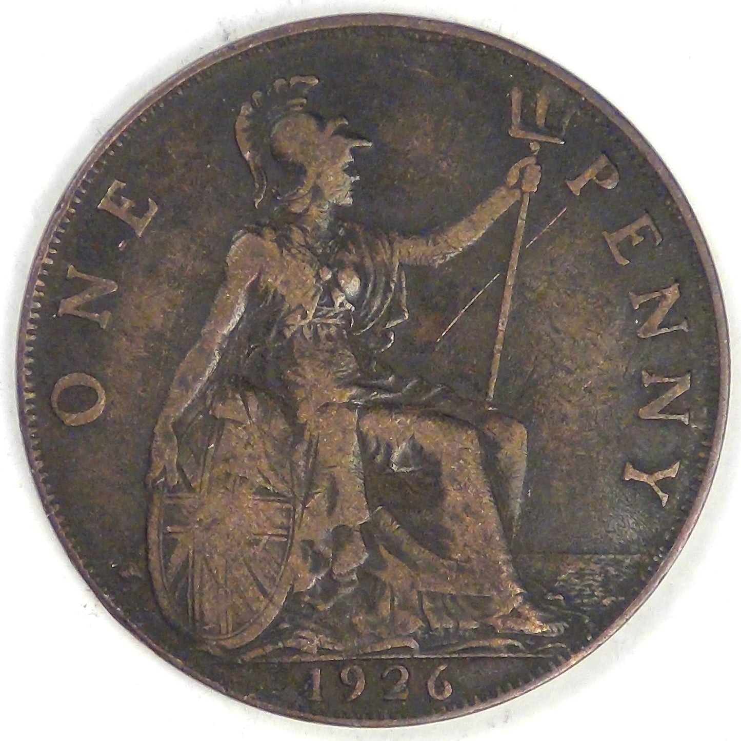 GREAT BRITAIN, George V, 1926, Penny, Fine+