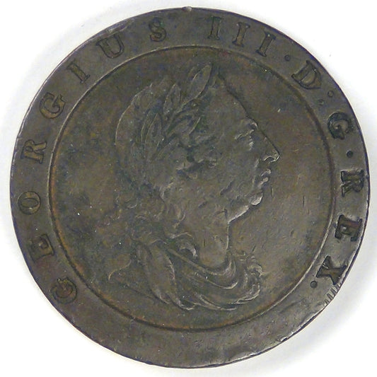 GREAT BRITAIN, George III, 1797, 2 Pence, Very Fine