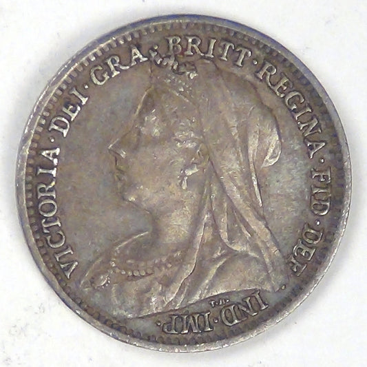 GREAT BRITAIN, Victoria, 1900, 3 Pence, Choice Very Fine