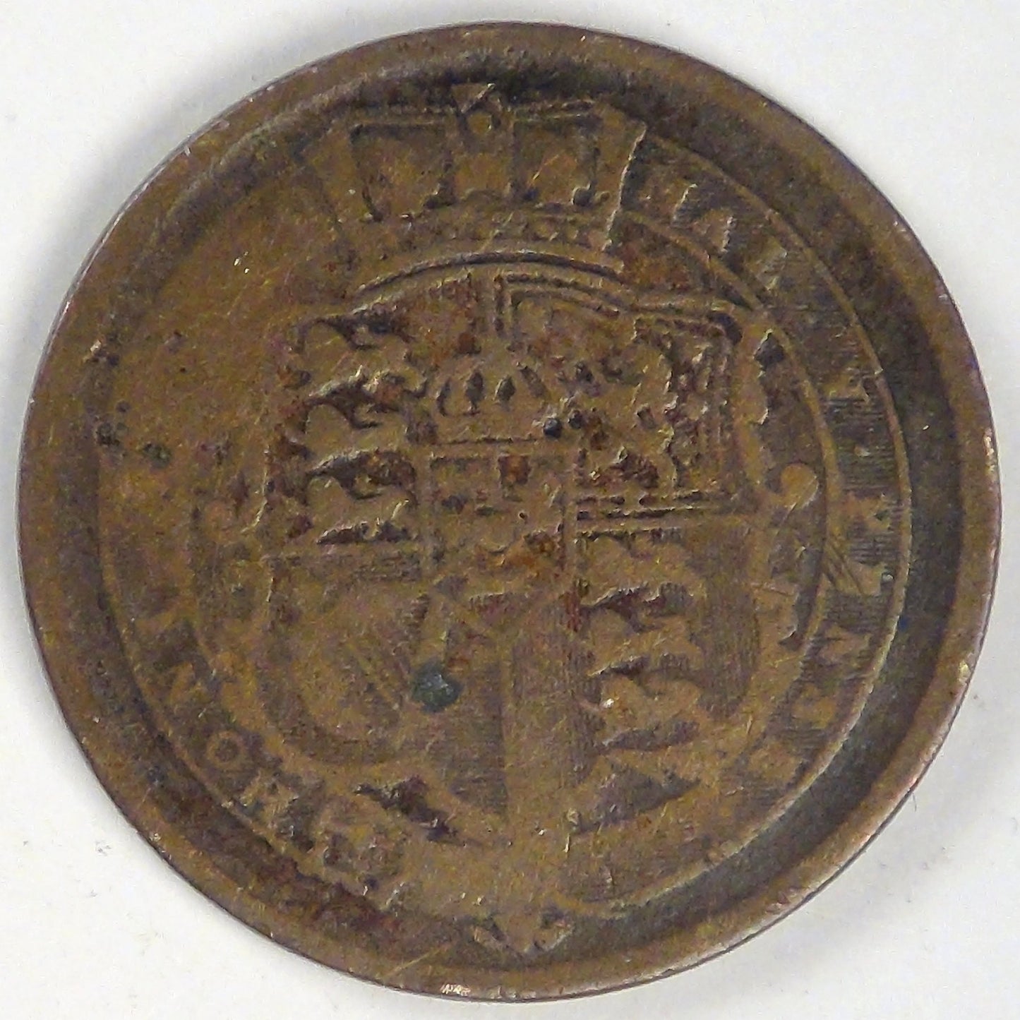 GREAT BRITAIN, George III, 1819 Shilling, Contemporary Forgery