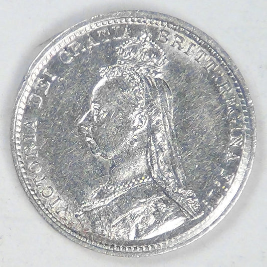 GREAT BRITAIN, Victoria, 1887, 3 Pence, Extra Fine details