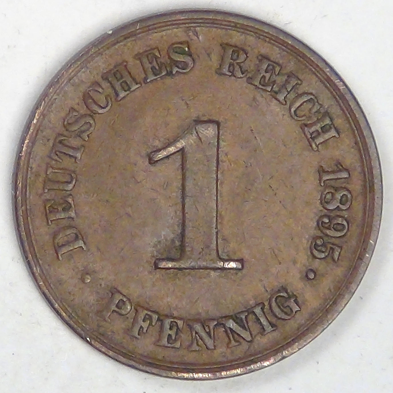 GERMANY - Empire, Wilhelm II, 1895 A, Pfennig, Extra Fine