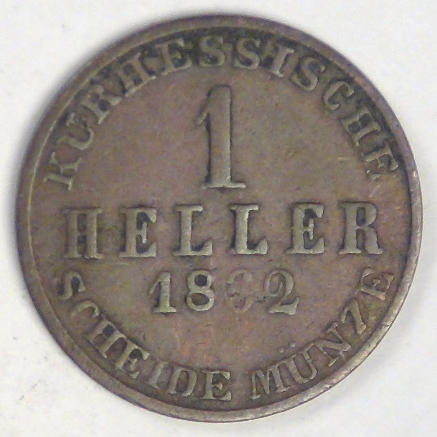 GERMANY - Hesse-Cassel, Friedrich Wilhelm, 1862 Heller, Fine+