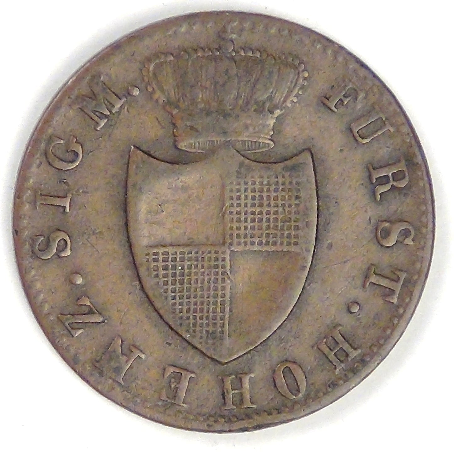 GERMANY - Hohenzollern-Sigmarinngen, Karl, 1846 Kreuzer, Choice Fine / VF